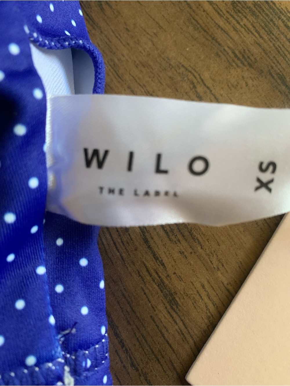 Willo Deep Blue Polka Dot Supportive Sports Bralette - Picture 4 of 8